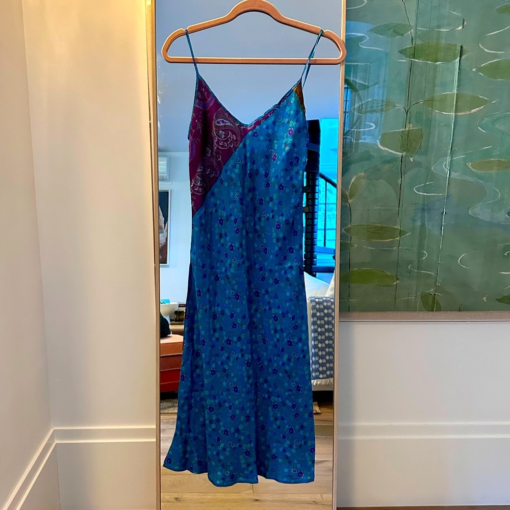 Vintage Tracy Feith Collection Floral Slip Dress - straight hem